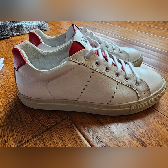 National Standard Edition 4 Low Top White and Red Sneakers - Picture 4 of 9